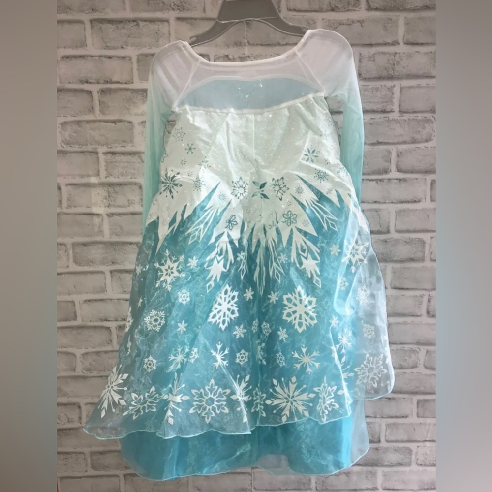 NWT Disney store frozen Elsa dress Halloween costume girls 5/6 gown 5 6 kids - Picture 3 of 4